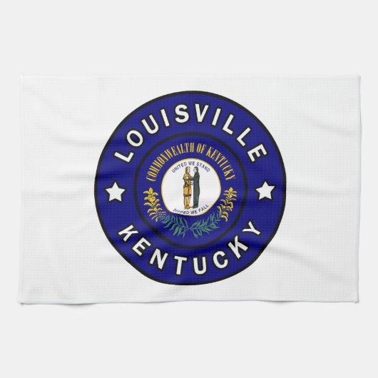Louisville Kentucky Geschirrtuch (Horizontal)