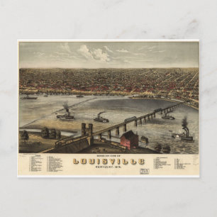 Louisville, Kentucky im Jahre 1876 Postkarte