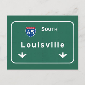 Louisville Kentucky kt Interstate Highway Freeway Postkarte