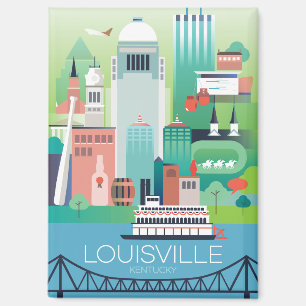 Louisville, Kentucky Kühlschrank Magnet