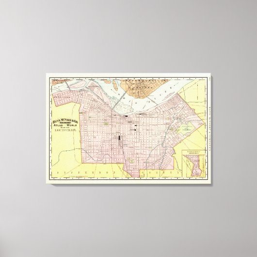 Louisville, Kentucky Leinwanddruck (Vorderseite)