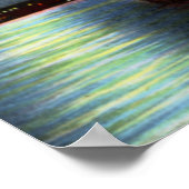 Louisville Kentucky Moonlight auf dem Ohio Poster (Ecke)