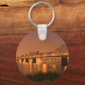 Louisville Kentucky Night Lights Bridge Ohio River Schlüsselanhänger (Vorderseite)