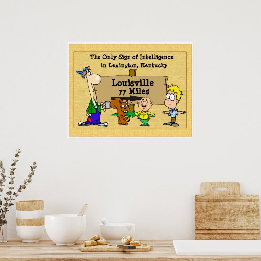 Louisville Kentucky. Poster (Küche)