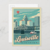 Louisville, Kentucky Postkarte (Vorne/Hinten)