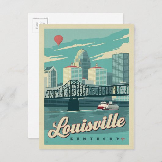 Louisville, Kentucky Postkarte (Vorne/Hinten)