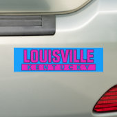 Louisville Kentucky rosa und blauer Autoaufkleber (Auf Auto)