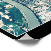 Louisville, Kentucky-Satellitenposter Poster (Ecke)