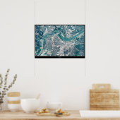 Louisville, Kentucky-Satellitenposter Poster (Küche)