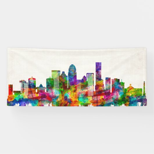Louisville Kentucky Skyline Banner (Horizontal)
