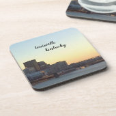 "LOUISVILLE, KENTUCKY SKYLINE" BEVERAGE COASTER GETRÄNKEUNTERSETZER (Linke Seite)