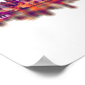 Louisville Kentucky Skyline Poster (Ecke)