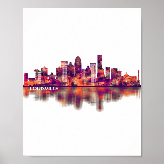 Louisville Kentucky Skyline Poster (Vorne)