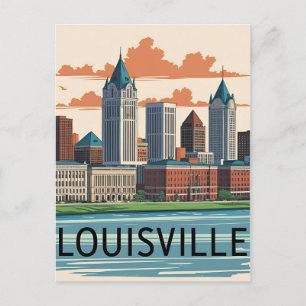 Louisville Kentucky USA Skyline Postkarte