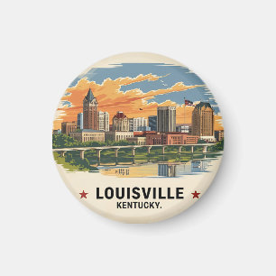 Louisville Kentucky USA Skyline wird zu Magnet
