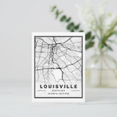 Louisville Kentucky USA Travel City Map Postkarte (Stehend Vorderseite)