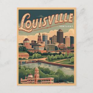 Louisville Kentucky Vintage, Reise Postkarte