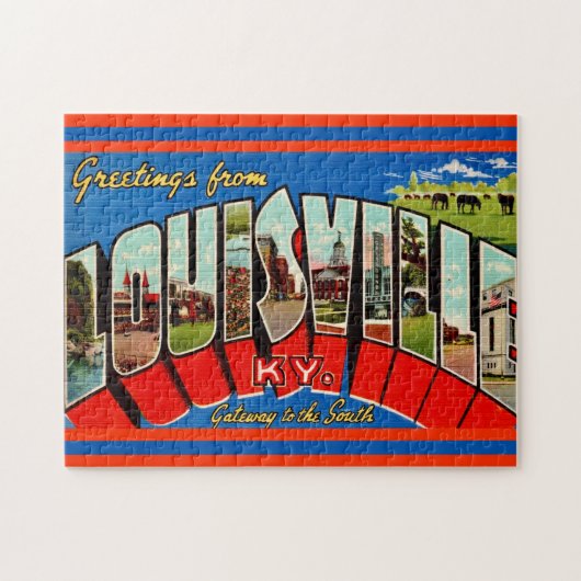Louisville KY Grußkarte Puzzle (Horizontal)