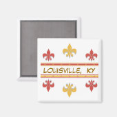 Louisville, KY Magnet (Vorderseite/Rückseite)
