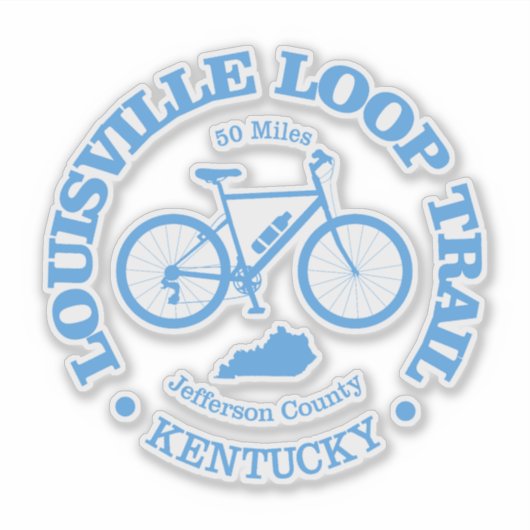 Louisville Loop (Fahrrad) Aufkleber (Vorderseite)