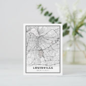 Louisville Map Postkarte (Stehend Vorderseite)
