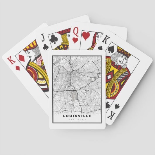 Louisville Map Spielkarten (Rückseite)