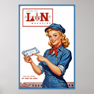 Louisville & Nashville Railroad WWII-Plakat Poster