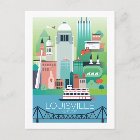 Louisville Postcard Postkarte (Vorderseite)