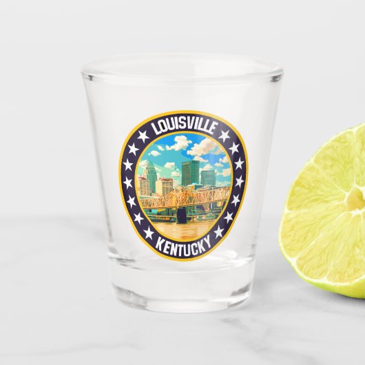 Louisville Schnapsglas (Vorderseite)