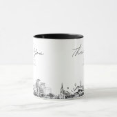 Louisville Sketch Simple Custom Wedding Coffee Tas Tasse (Zentrum)