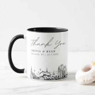 Louisville Skizze Einfache Benutzerdefinierte Hoch Tasse