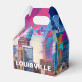 Louisville Skyline Abstrakte Kunst Geschenkschachtel (Vorderseite)