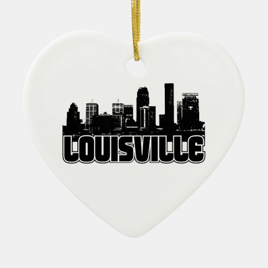 Louisville-Skyline Keramik Ornament (Vorne)