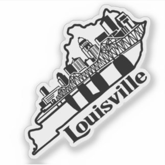 Louisville Skyline Laptop-Aufkleber Aufkleber