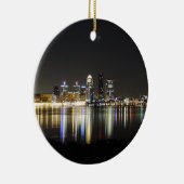 Louisville-Skyline nachts Keramikornament (Rechts)