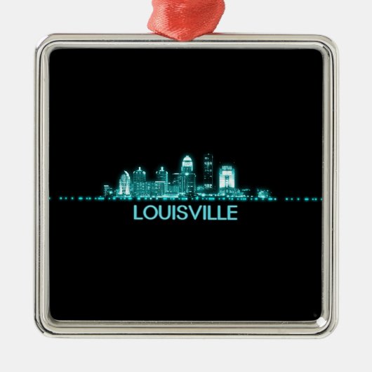 Louisville Skyline Ornament Aus Metall (Vorne)