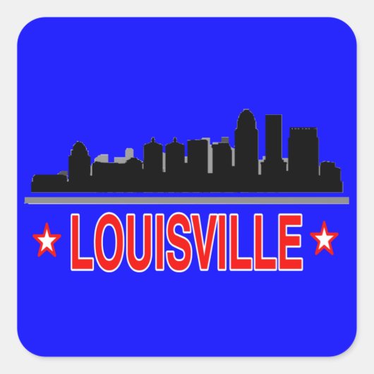 Louisville Skyline Travel Stickers (Vorderseite)