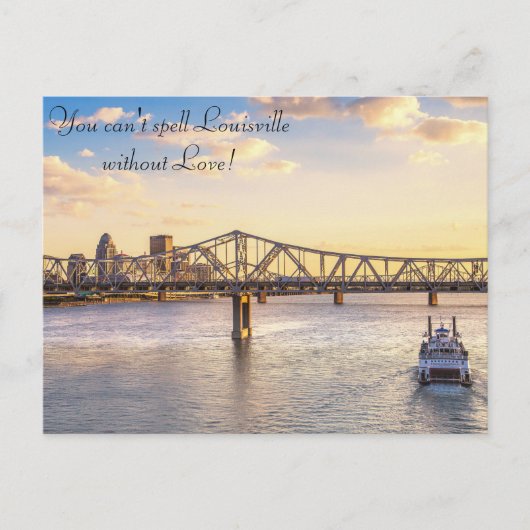 Louisville Skyline und Belle Postcard Postkarte (Vorderseite)