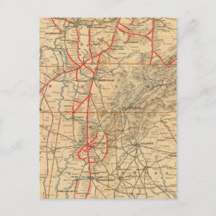 Louisville und Nashville Railroad Postkarte