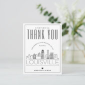 Louisville Wedding | Danke, dass du gekommen bist! Postkarte (Stehend Vorderseite)