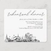 Louisville Wedding Elegante Probe Dinner Begleitkarte (Vorderseite)