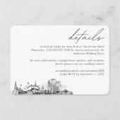 Louisville Wedding Hotel Zimmerblockdetails Begleitkarte (Vorderseite)