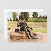 Louisville's Lincoln Memorial Statue Watercolor Postkarte (Vorne/Hinten)