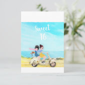 Loulou & Ting * Happy Birthday Sweet 16 Girls Card (Stehend Vorderseite)