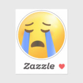 Louly Cry Face Emoji Aufkleber (Blatt)
