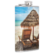 Lounge Chairs Beach throw Pillow Flachmann (Rechts)