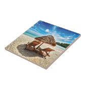Lounge Chairs Beach throw Pillow Fliese (Seite)