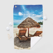 Lounge Chairs Beach throw Pillow Golfhandtuch (Insitu)