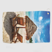 Lounge Chairs Beach throw Pillow Golfhandtuch (Horizontal)