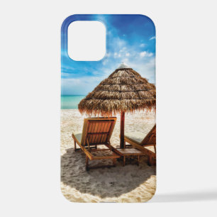 Lounge Chairs Beach throw Pillow iPhone 12 Pro Hülle